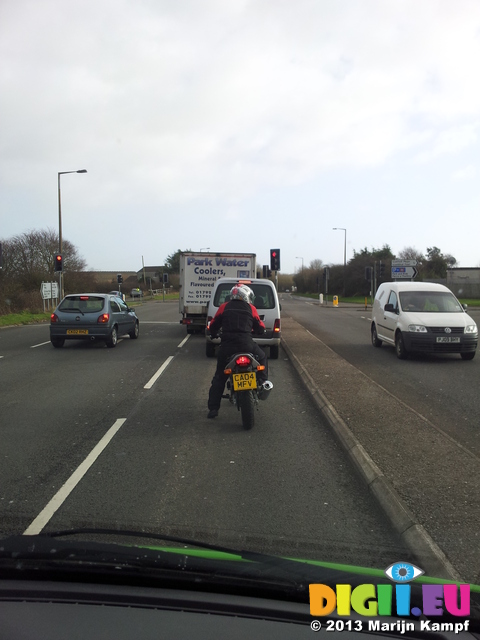 20130130_134720 Jenni driving her new bike back